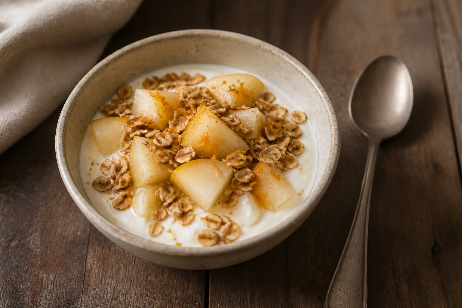 Birnen-Joghurt mit Orange+
